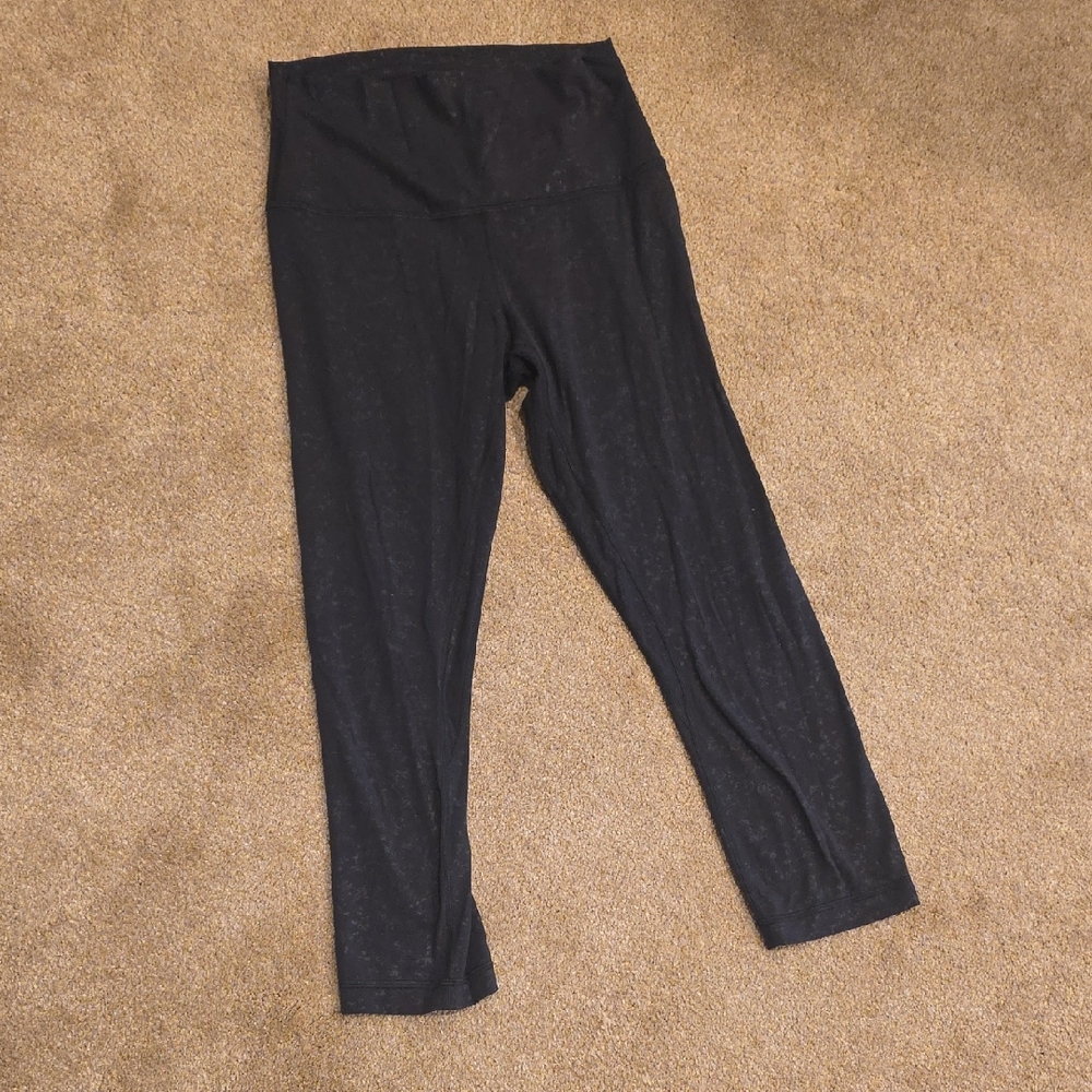 lululemon athletica Black Capri Leggings
